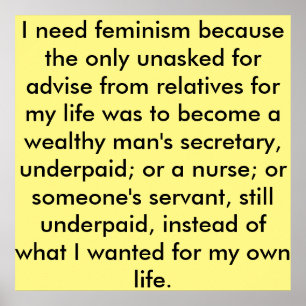 Feminism 101 - Posters and Quotes - Art - Gifts