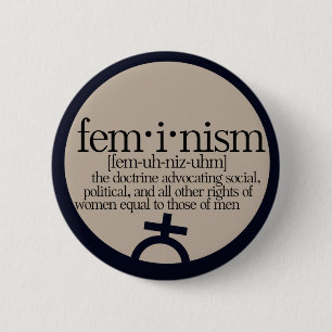 Feminism Defined 6 Cm Round Badge