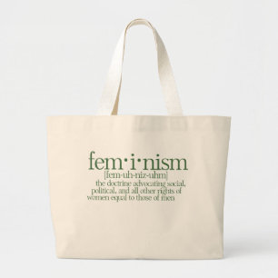Feminism Defined Large Tote Bag