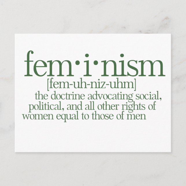 Feminism Defined Postcard (Front)