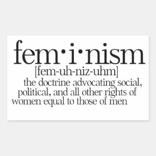 Feminism Defined Rectangular Sticker