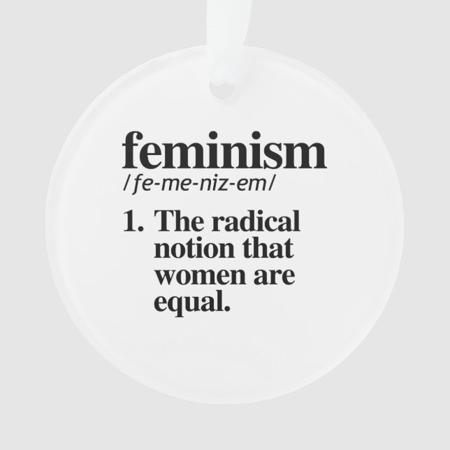 Feminism Definition Ornament (Front)