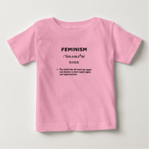 feminism definition pink baby T-Shirt