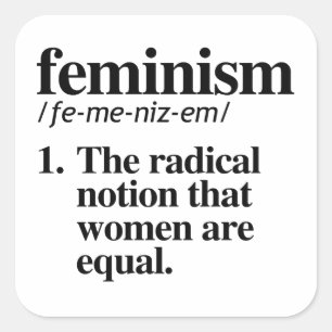 Feminism Definition Square Sticker