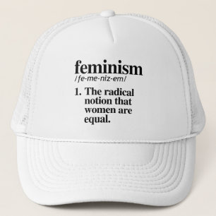 FEMINISM DEFINITION TRUCKER HAT