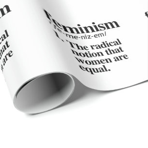 Feminism Definition Wrapping Paper
