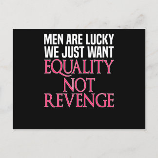 Feminism Equality Women Power Say Postcard