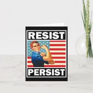 Feminism Feminist Gifts Resist Persist Card