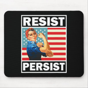Feminism Feminist Gifts Resist Persist Mouse Mat