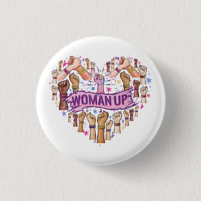 Feminism Feminist Strong Women empowerment Feminis 3 Cm Round Badge (Front)