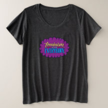 Feminism is for Everybody Fitted Plus Grey Tee