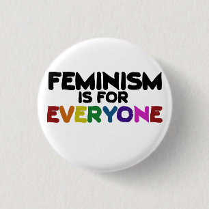 Feminism is for everyone 3 cm round badge
