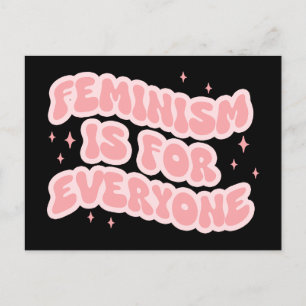 Feminism Is For Everyone Feminist Postcard
