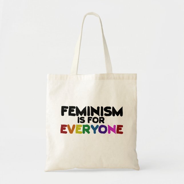 Feminism is for everyone tote bag (Front)