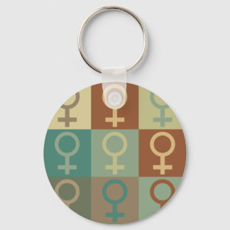 Feminism Pop Art Key Ring