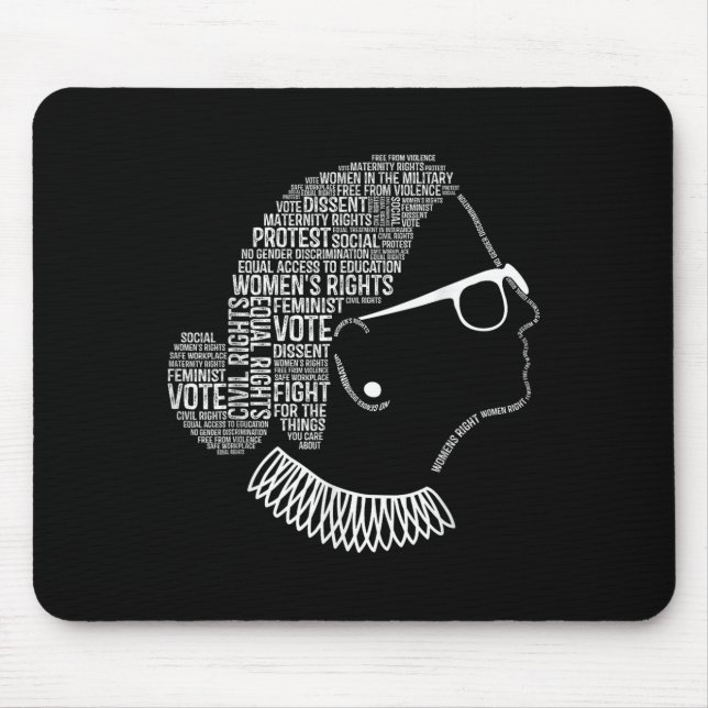 Feminism Quotes Feminist Womens Rights  Mouse Mat (Front)