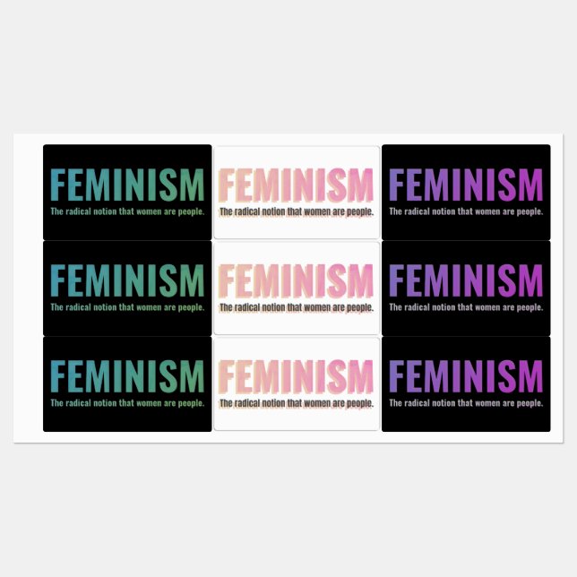 Feminism Sticker Set – Bold Voices (Sheet)