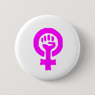 Feminism Symbol 6 Cm Round Badge
