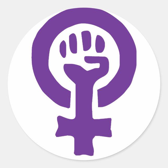 Feminism Symbol Classic Round Sticker (Front)