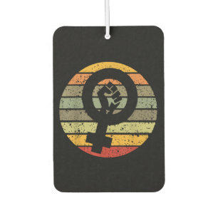 Feminism Symbol Design Retro Vintage, 70s 80s 90s  Car Air Freshener