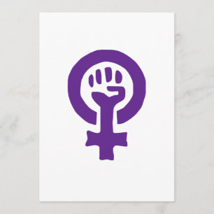 Feminism Symbol Invitation