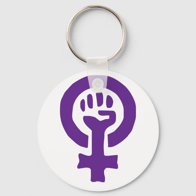 Feminism Symbol Key Ring (Front)