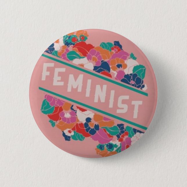 Feminist 6 Cm Round Badge (Front)