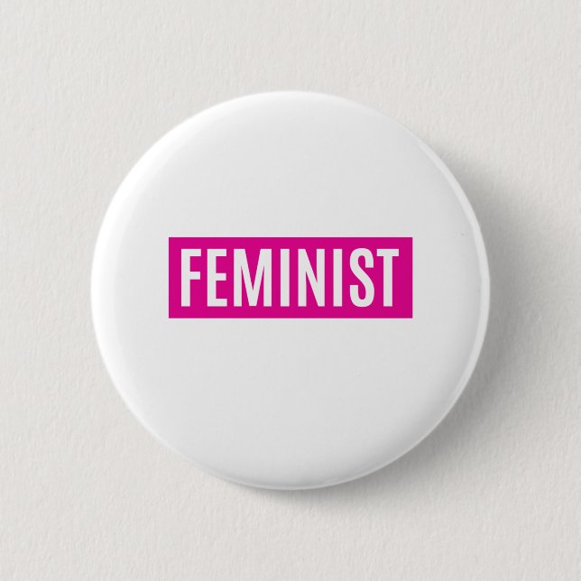 FEMINIST 6 CM ROUND BADGE (Front)