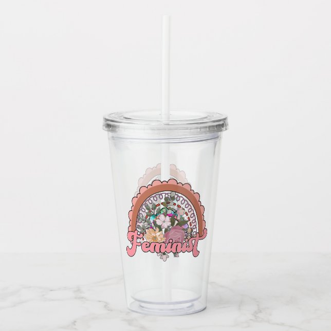 Feminist Acrylic Tumbler (Front)