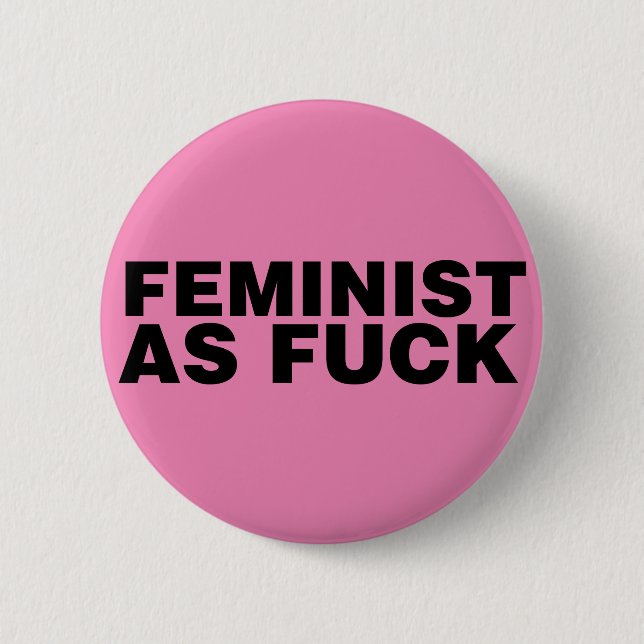 Feminist AF 6 Cm Round Badge (Front)