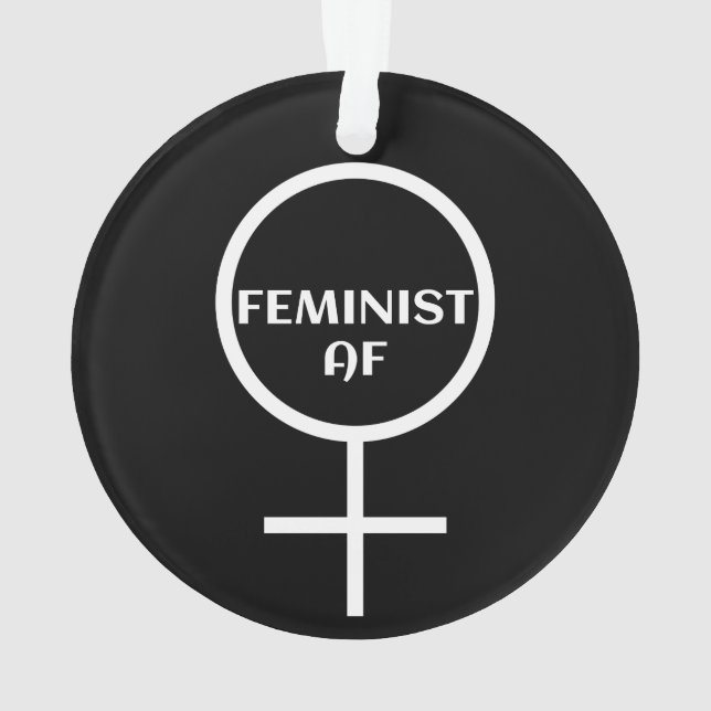 FEMINIST AF ORNAMENT (Back)
