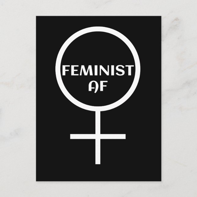 FEMINIST AF POSTCARD (Front)