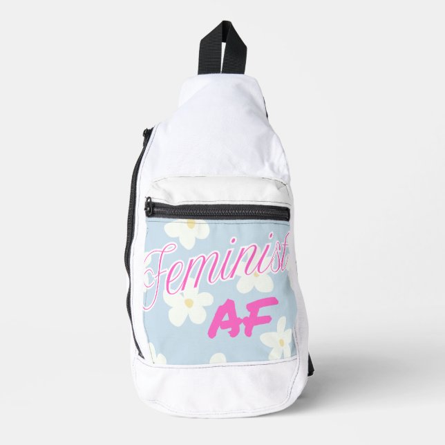 Feminist AF -  Sling Bag (Front)