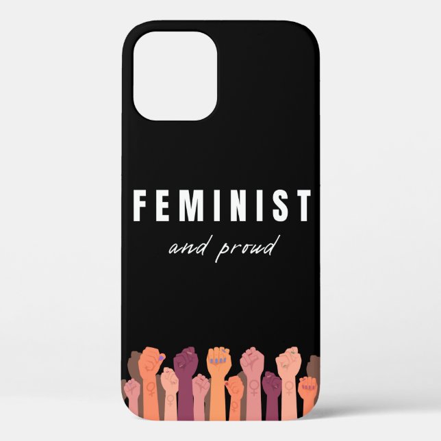 Feminist And Proud Case-Mate iPhone Case (Back)