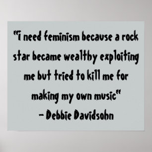 Feminist Art - Wood Canvas Quotes - Gifts Poster