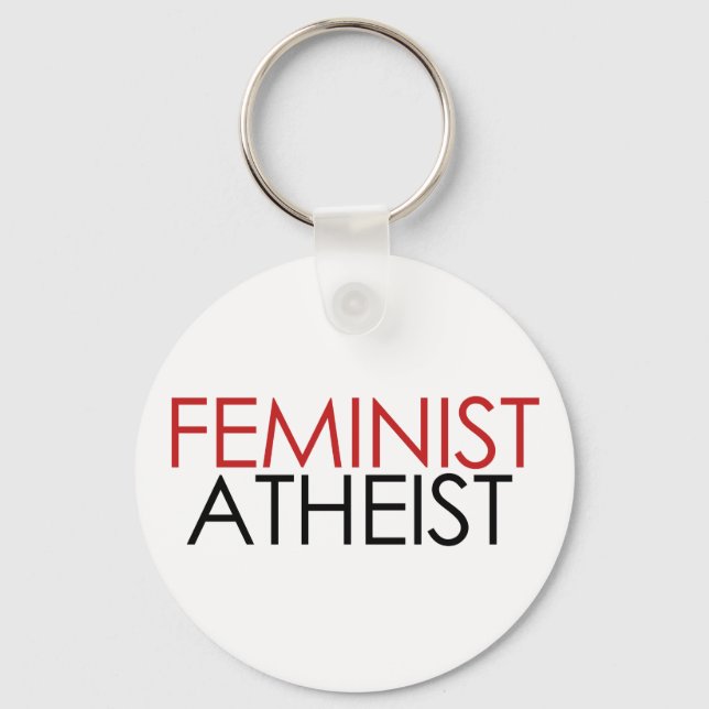 Feminist Atheist Key Ring (Front)