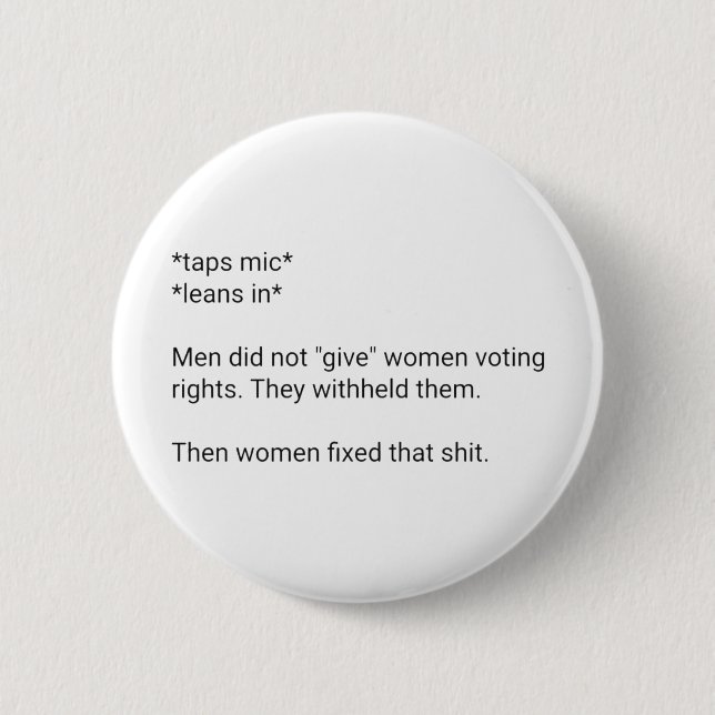 Feminist Badge - Voting Rights (Front)