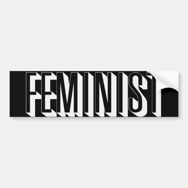 Feminist Bumper Sticker (Front)