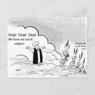 Feminist Cartoon Postcard