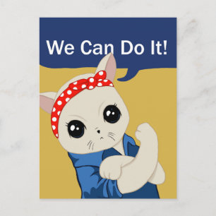 Feminist Cat Postcard