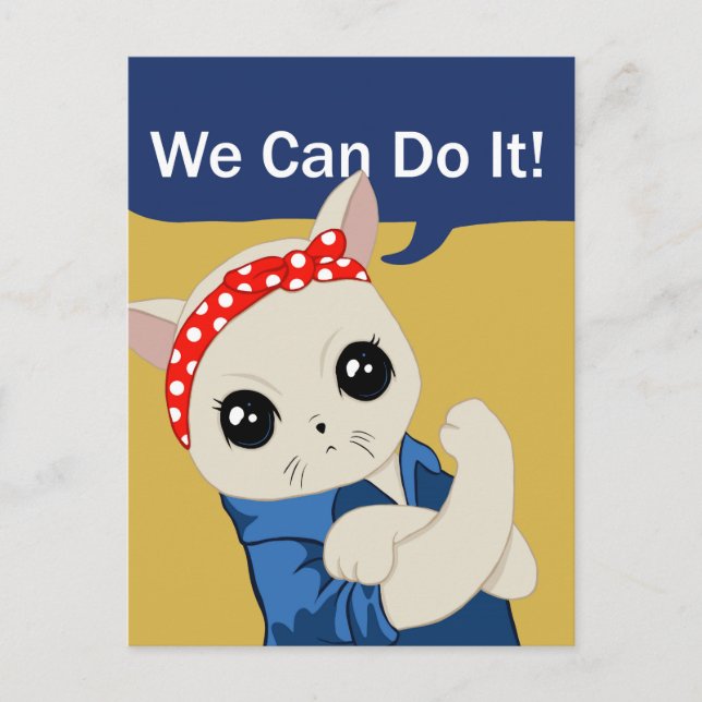 Feminist Cat Postcard (Front)