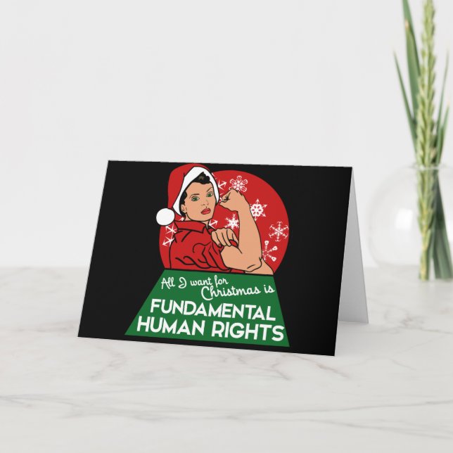 Feminist Christmas Holiday Card (Front)
