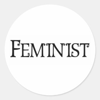 Feminist Classic Round Sticker