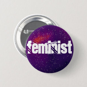 Feminist Customisable Galaxy Identity 6 Cm Round Badge