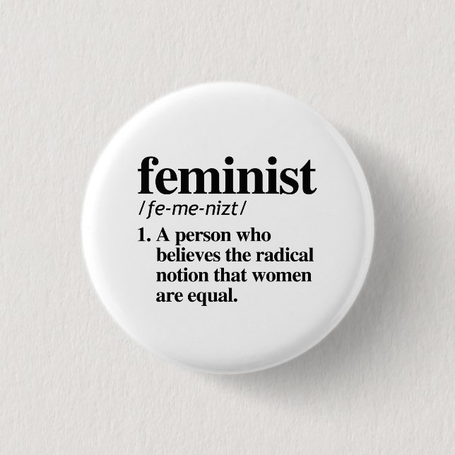Feminist Definition 3 Cm Round Badge (Front)
