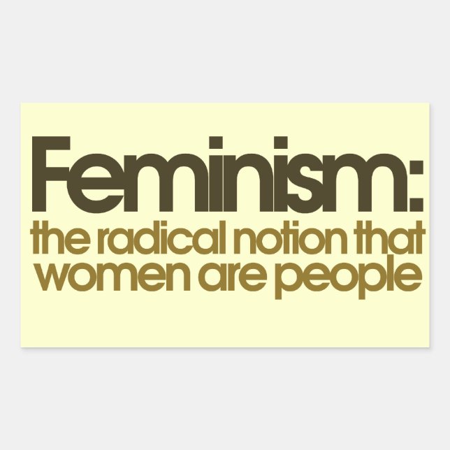 Feminist Definition Rectangular Sticker (Front)