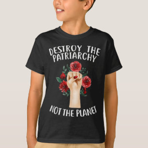 Feminist Earth Day Environmentalist Liberal Green T-Shirt