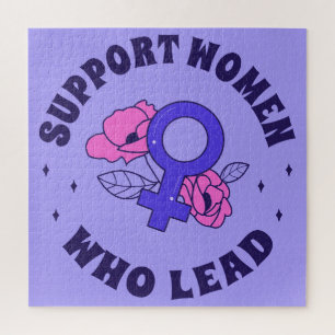 Feminist Elections - Support Women Who Lead V Jigsaw Puzzle