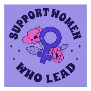 Feminist Elections - Support Women Who Lead V Poster
