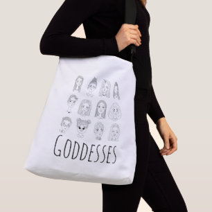 Feminist Feminism Doodle Art Tote Bag